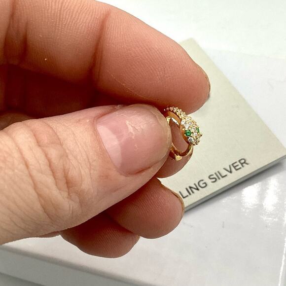 Rachel Zoe 14kt gold plated sterling silver Snake Earrings - Picture 2 of 13